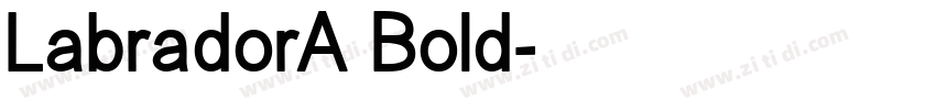 LabradorA Bold字体转换